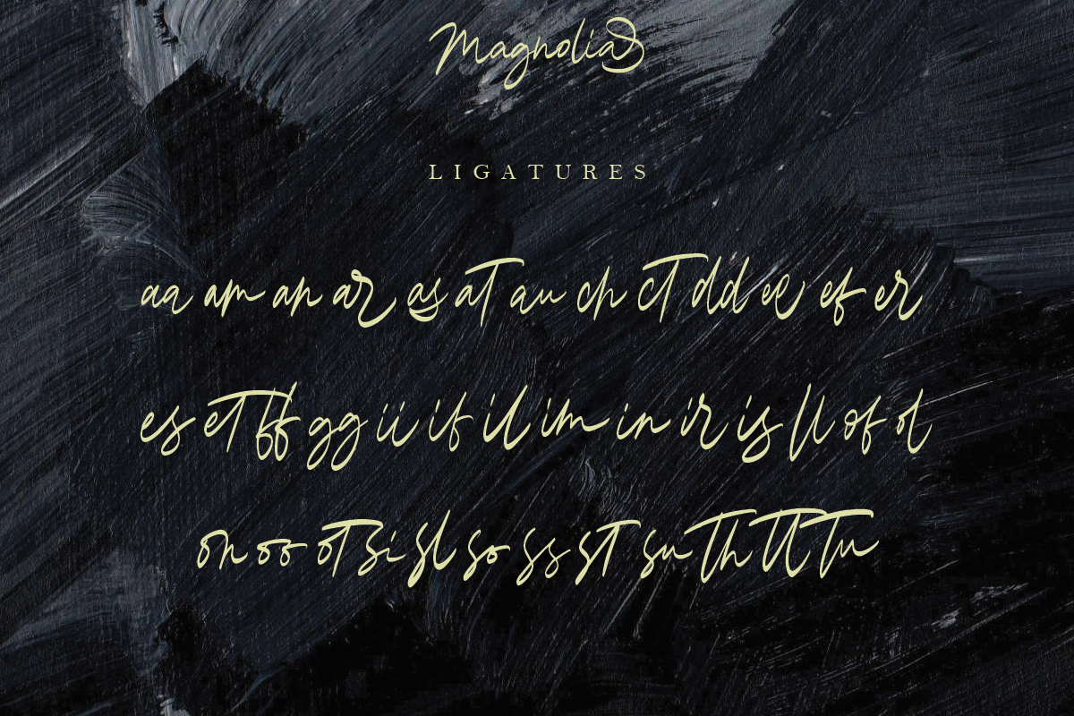 Magnolia Calligraphy Font, a Script Font by Megi Satyo Widodo (Photo 13 of 15)