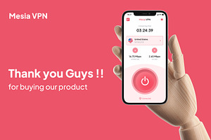 Mesia VPN - VPN Mobile App UI Kits
