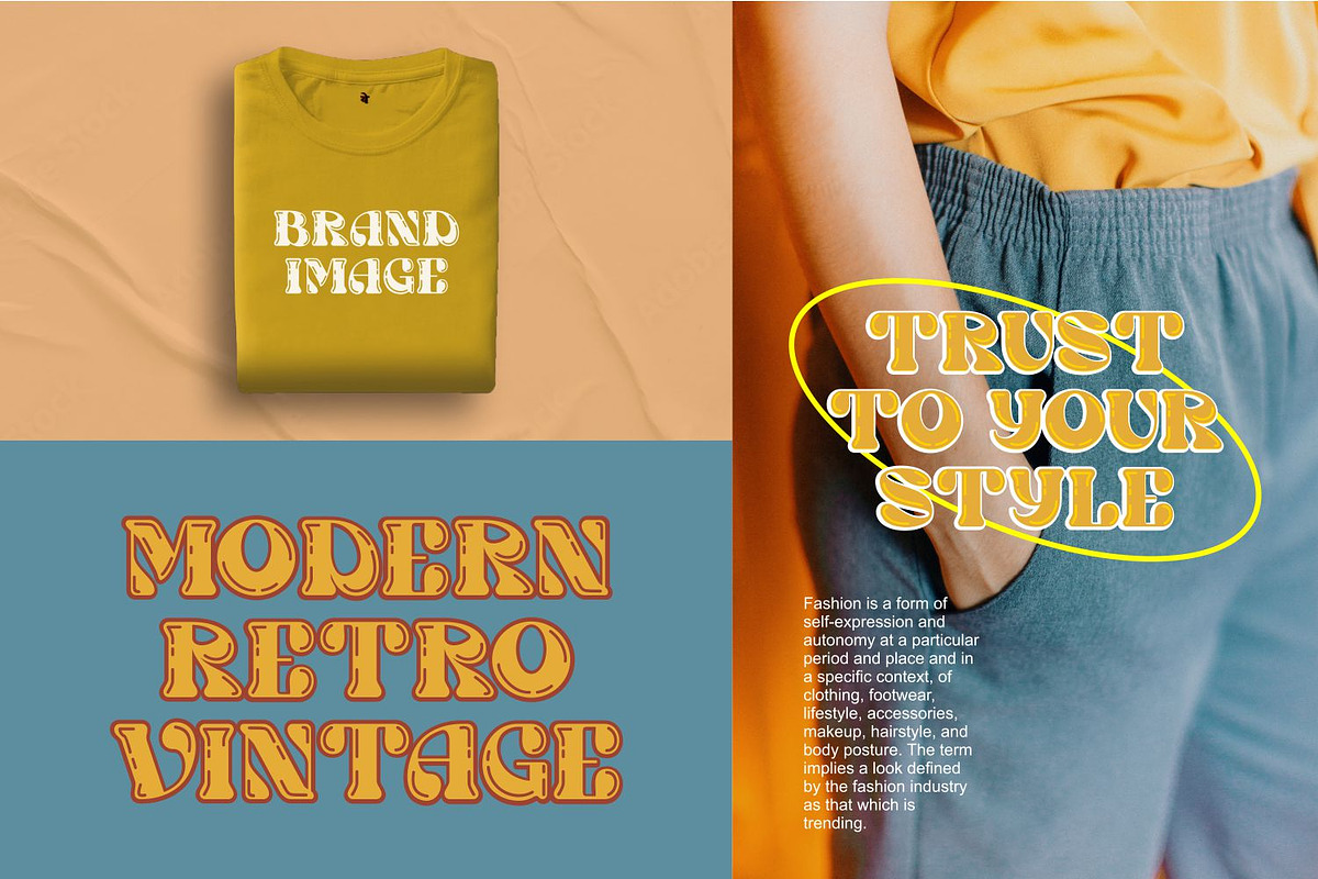 Wilson Bubble Retro Font, a Slab Serif Font by WhymoreArt (Photo 4 of 10)