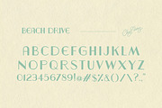 BEACH DRIVE: Vintage Florida Beach, a Font by Chez Núñez (Thumbnail 4 of 4)