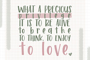 Daisy A Handwritten Font, a Sans Serif Font by Dansie Design (Thumbnail 6 of 7)