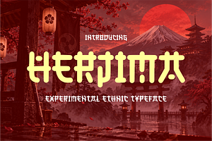 HERJIMA Experimental Ethnic Typeface