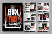 Boxing Magazine Layout, a Magazine Template by ContestDesign (Thumbnail 1 of 3)