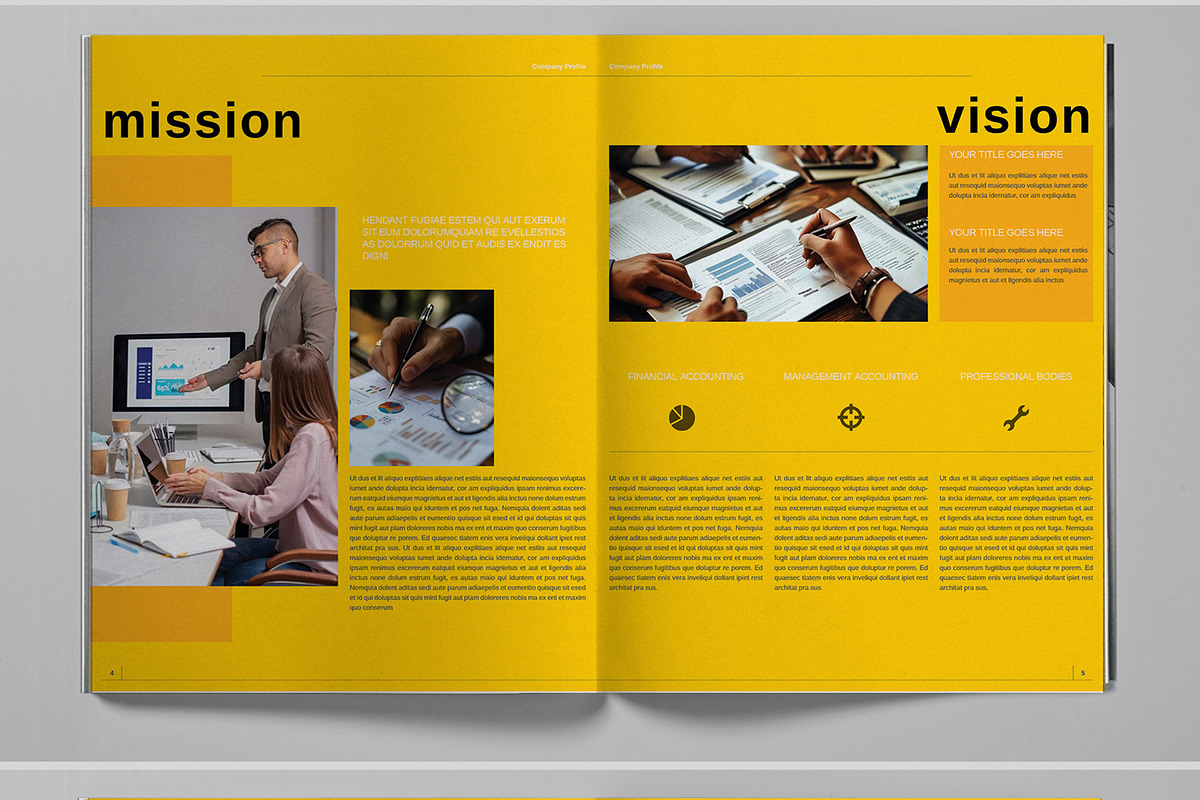 Yellow Company Profile Brochure, a Brochure Template by Boris Cupac (Photo 4 of 7)