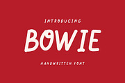 Bowie is a cute handwritten font, a Handwritten Font by Brown Cupple (Thumbnail 1 of 6)