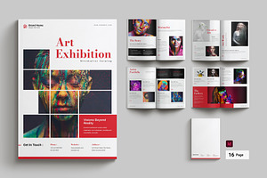 Art Exhibition Catalog Template, a Magazine Template by Cleffon_Graphic_Studio