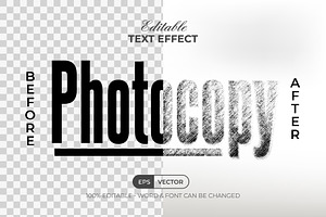 Photocopy Text Effect Style