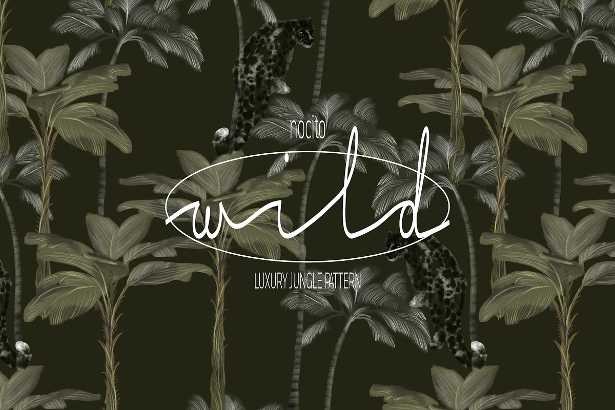 Wild, Luxury Jungle Pattern, a Pattern Graphic by Nocito Design