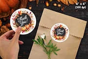 Fall Autumn Thank You Sticker Bundle, an Illustration by Actual Pixel (Thumbnail 7 of 22)