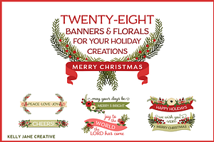 Christmas Banners & Florals