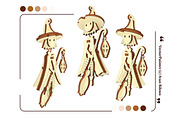 Halloween Witch Ornament - Laser Cut, an Object Graphic by VectorPainter (Thumbnail 16 of 19)