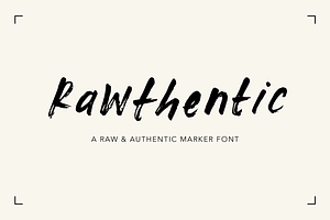 Rawthentic – Textured Marker Font, a Script Font by Letteratom