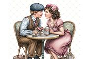 Romance Time Clipart JPG, a Person Illustration by Memories By Lea (Thumbnail 18 of 20)