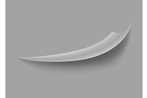 Curled paper corner. Curve, an Object Illustration by Things for designers