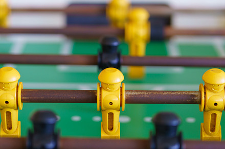 Soccer table football game with classic style wood players, a Sports & Recreation Photo by Casanowe-studio