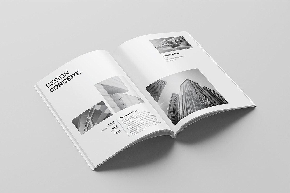 Architecture Portfolio Template, a Brochure Template by Spark_Creative (Photo 6 of 14)