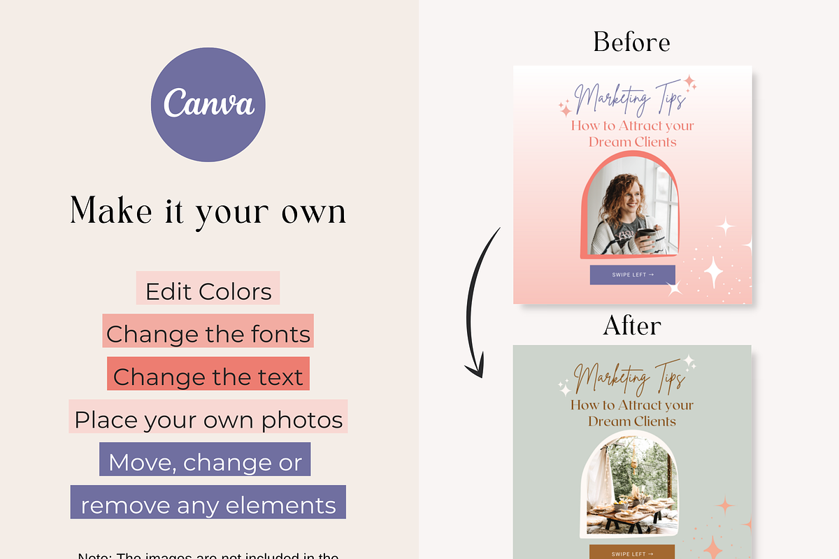 Instagram Carousel Post Bold Canva, a Social Media Template by HerstedHertz (Photo 5 of 10)