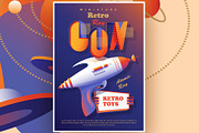 Space Voyage - Retro Design Toolkit, an Object Illustration by Polar Vectors (Thumbnail 14 of 23)