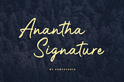 Anantha Signature, a Script Font by Suby Studio (Thumbnail 1 of 6)