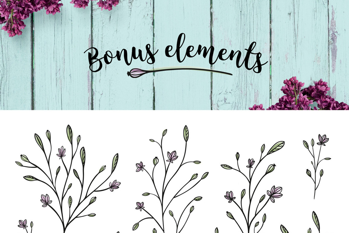 Nature & floral premade logos +BONUS, a Branding & Logo Template by AgataCreate (Photo 6 of 6)