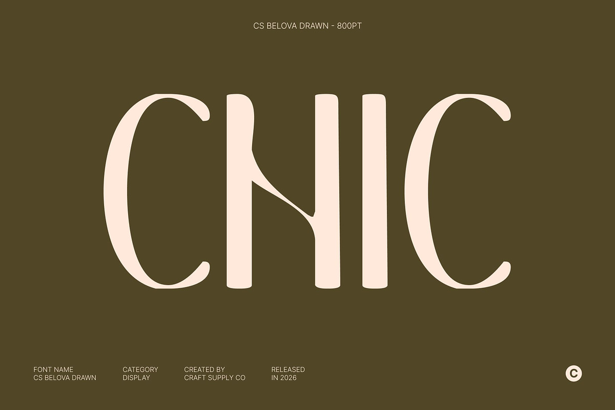 CS Belova Drawn, a Serif Font by Craft Supply Co. (Photo 2 of 8)