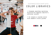 Women's T-Shirt Mockup Ladies AA1072, a Shirt Mockup by Moonlit Mocks (Thumbnail 2 of 5)
