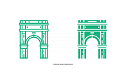 Landmarks of Italy - Florence, an Outline Icon by Jozsef Balazs-Hegedus (Thumbnail 4 of 7)