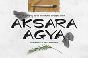 Aksara Agya, a Script Font by Juru Rancang Studio (Thumbnail 1 of 4)