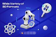 Artificial Intelligence 3D Icon Set, an Object 3D Model by Illustraly Design (Thumbnail 4 of 8)