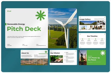 Calf Renewable Energy Pitch Deck, a Presentation Template by Fibrinosa Studios
