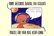 Retro Texture Brushes for Procreate, a Brush Add-On by AnniaArt (Thumbnail 3 of 6)