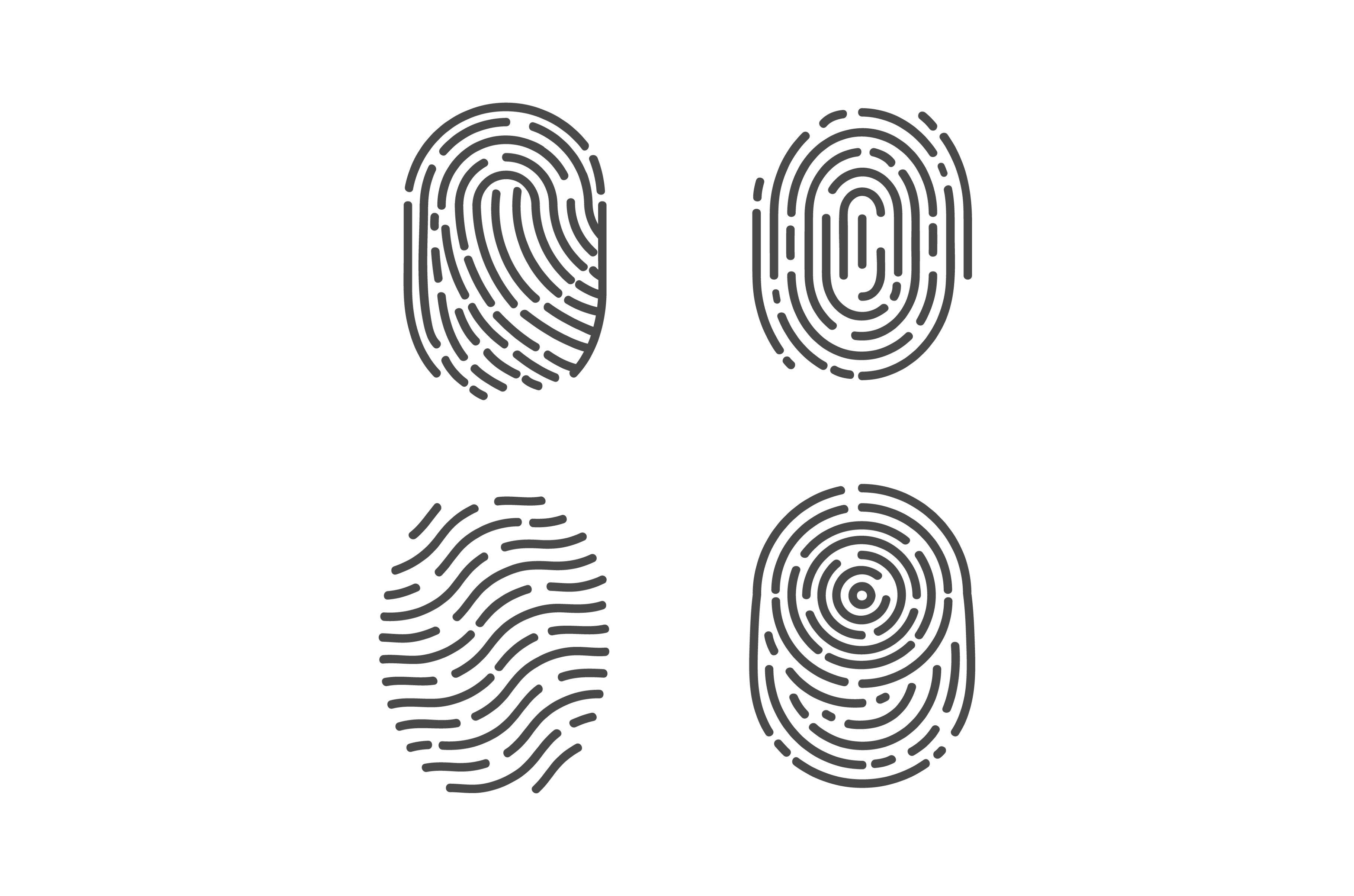 Identification Fingerprints Sketches, a Technology Illustration by robuart