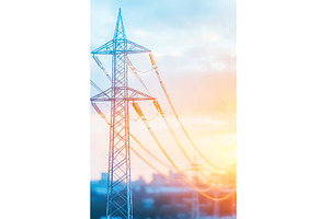 Electricity transmission tower at, an Industrial Photo by Lermont51