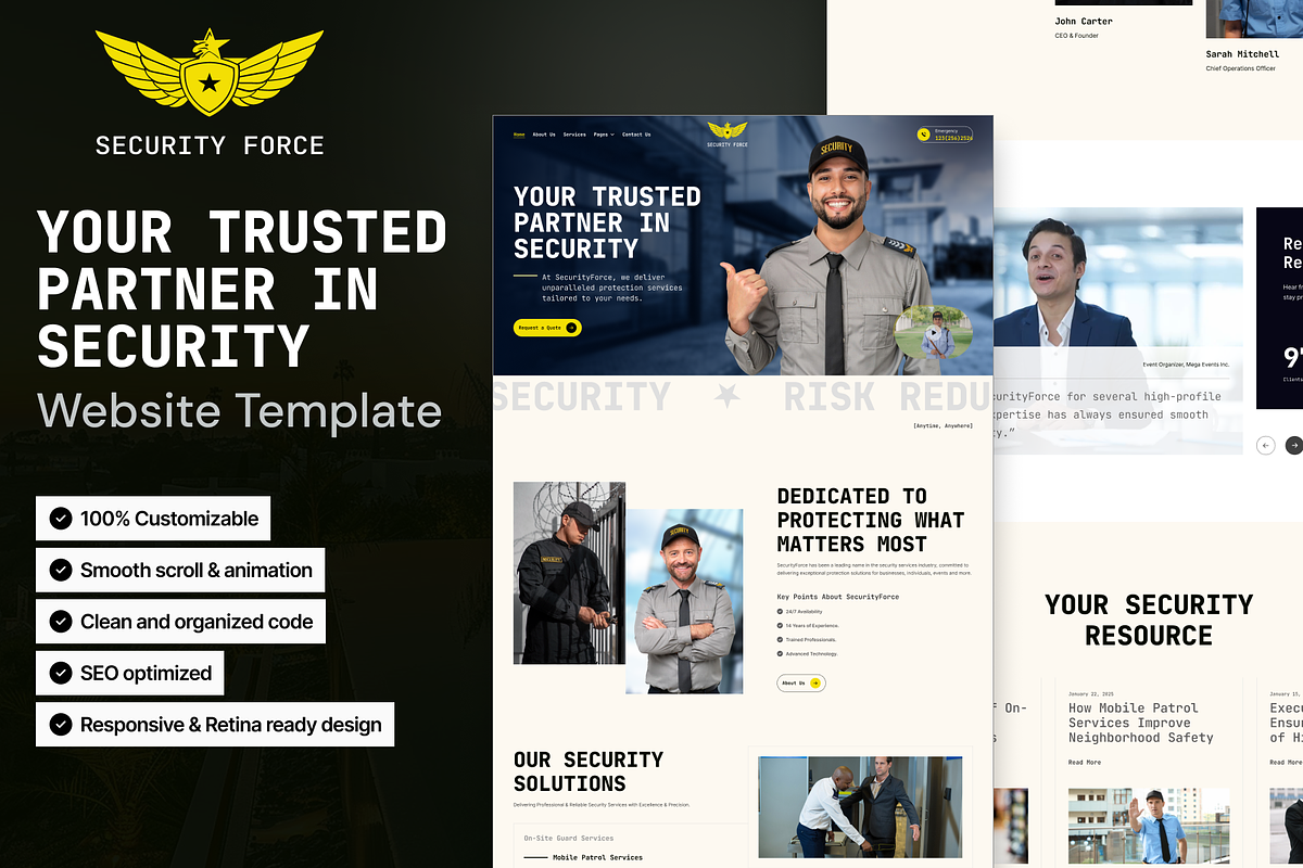 SecurityForce, Security Service Site