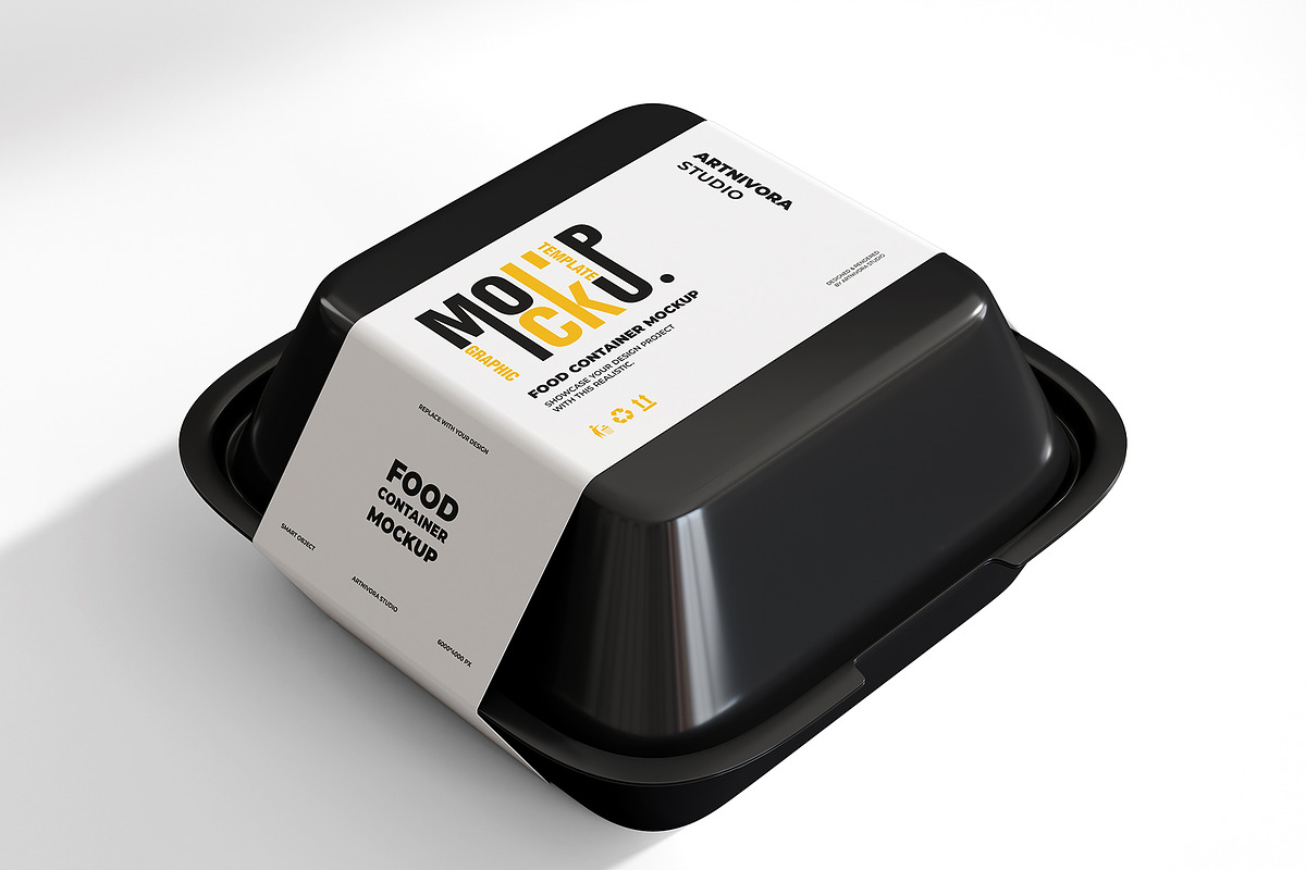 Food Container Mockup Design, a Packaging Mockup by Artnivora.Std (Photo 4 of 6)