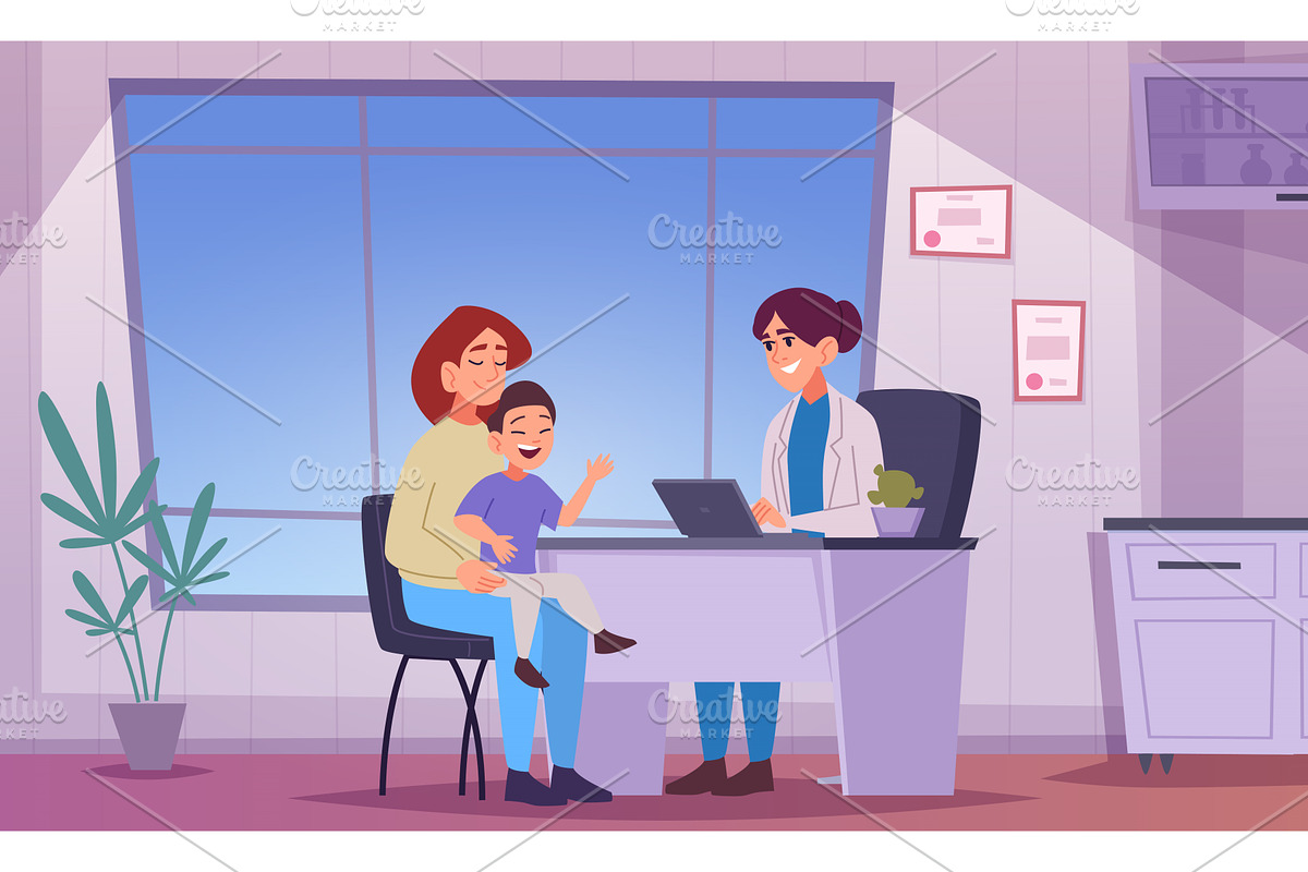 Medical cabinet. Consult doctor, a Healthcare Illustration by Onyx