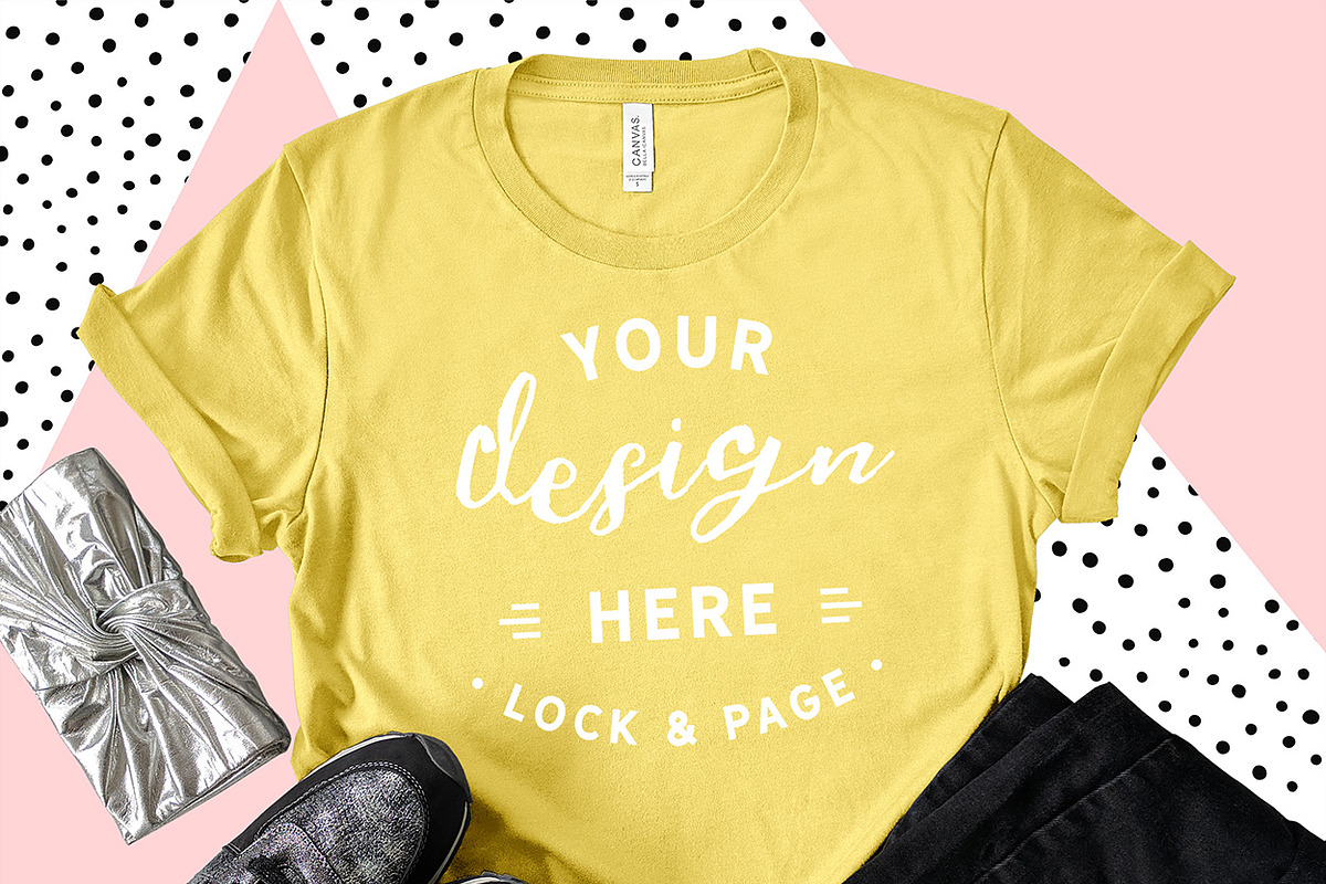 Bella Canvas 3001 Graphic Mockups, a Shirt Mockup by lock and page (Photo 14 of 65)