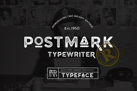Postmark Typewriter., a Sans Serif Font by Fortunes Co