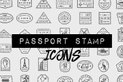 45 Passport Stamp Icons - Travel, an Outline Icon by Hatch Design Workshop (Thumbnail 8 of 10)