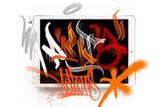 Graffiti Brushes For Procreate, a Brush Add-On by Torus1 (Thumbnail 1 of 9)