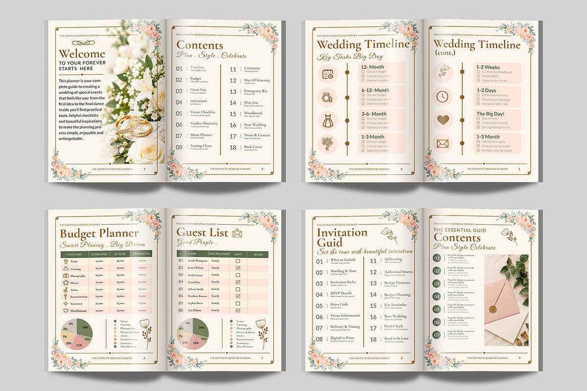 Wedding Planner Magazine Template, a Magazine Template by Shajib Shikder (Photo 7 of 10)