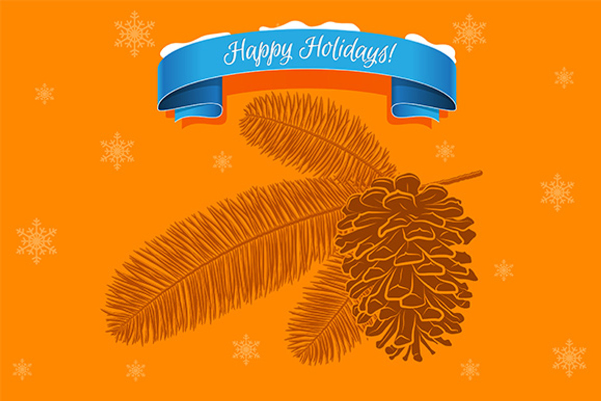 Christmas and New Year Pine Cones, an Illustration by Shurik76 (Photo 3 of 4)