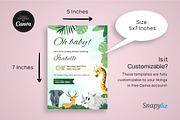 Safari Baby Shower Invitation Temp, an Invitation Template by Snapybiz (Thumbnail 5 of 9)