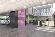 Cultural Center Building, an Architecture 3D Model by 3DNUTS (Thumbnail 6 of 19)