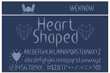 heart shaped font