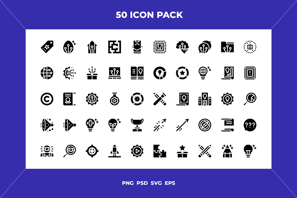 Innovation icons, an Outline Icon by Wencory (Photo 1 of 2)