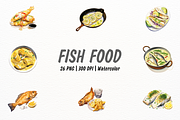 Fish Seafood Clipart, an Animal Illustration by New-School-Wave (Thumbnail 1 of 5)