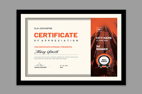 Certificate Template preview 7