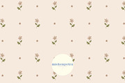 Vintage Half Drop Floral Pattern, a Pattern Graphic by Mieken Petra Designs (Thumbnail 1 of 3)