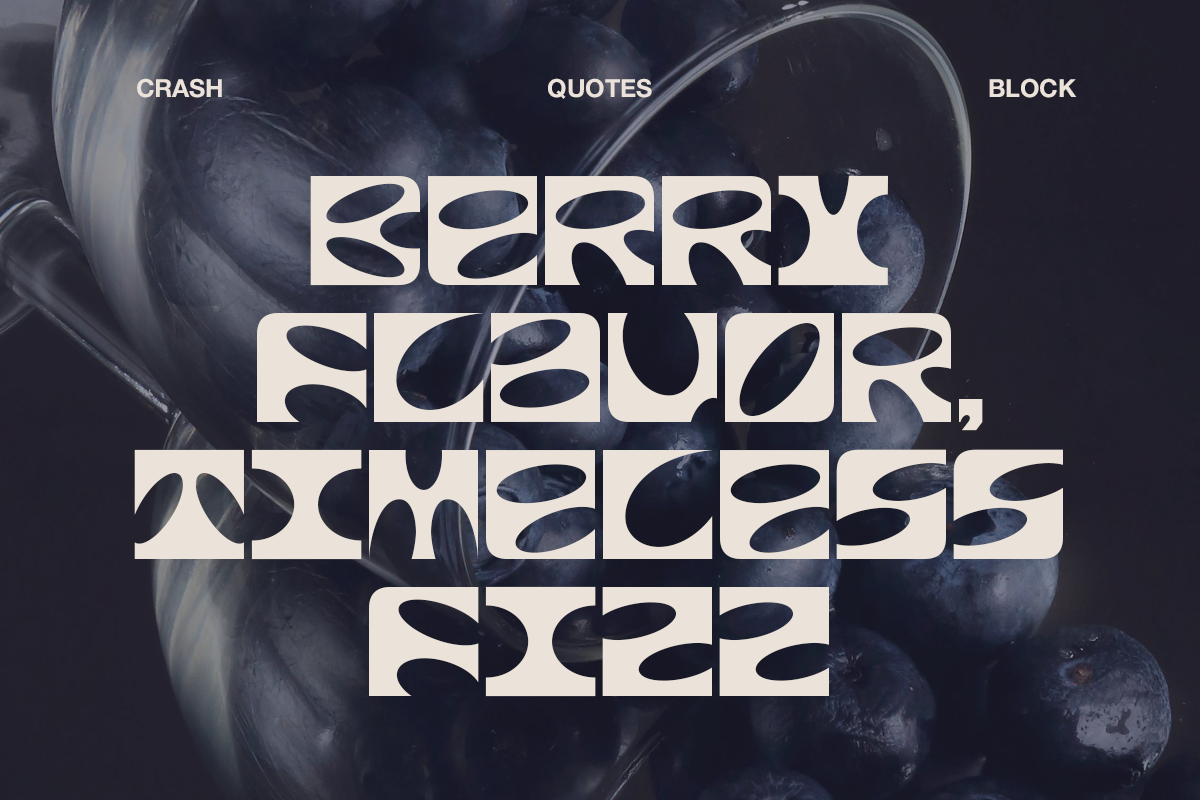 Crash Block - Artsy Display Font, a Sans Serif Font by Pandeka Studio (Photo 7 of 9)
